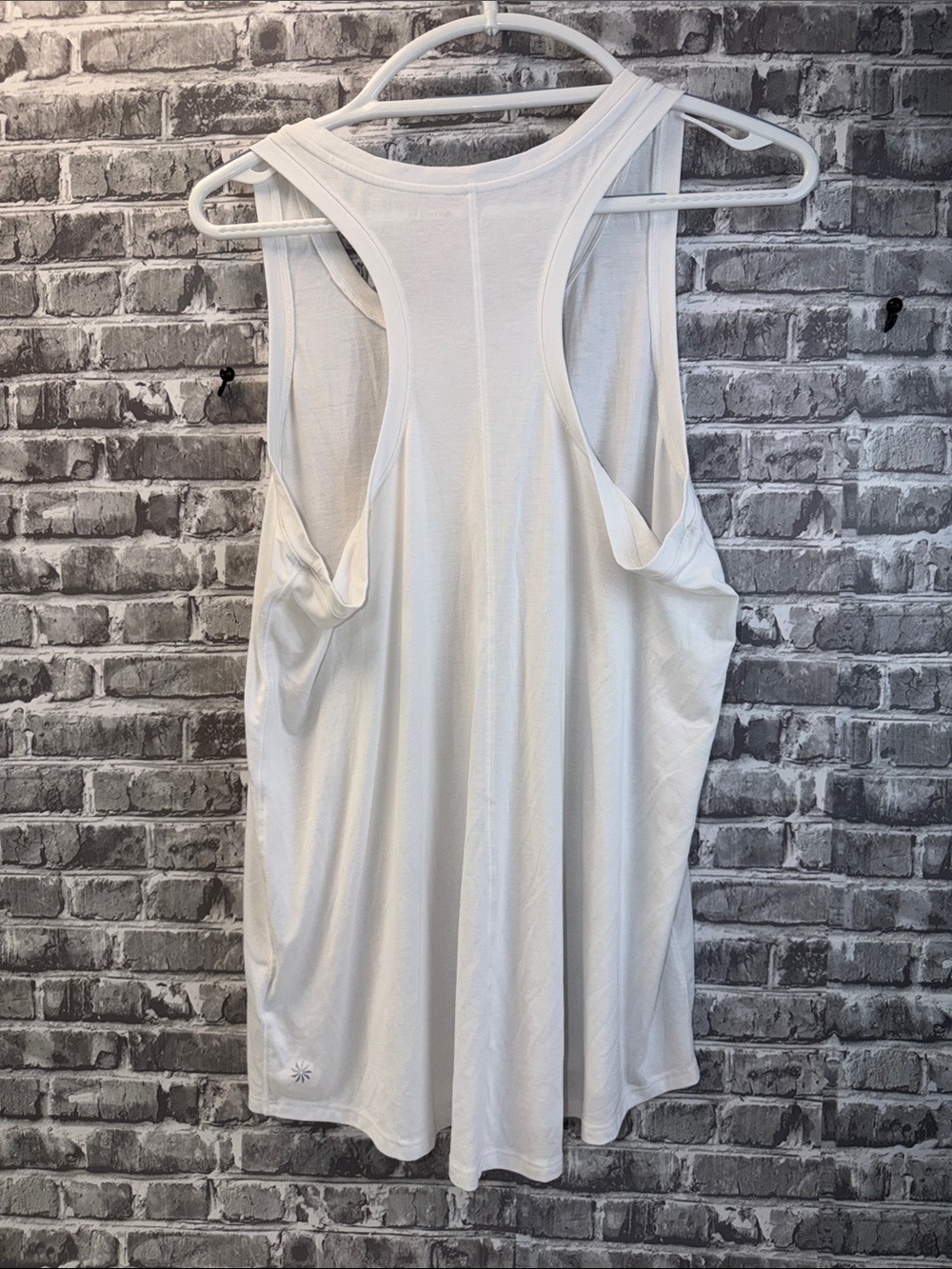 Athleta White Racerback Tank Top